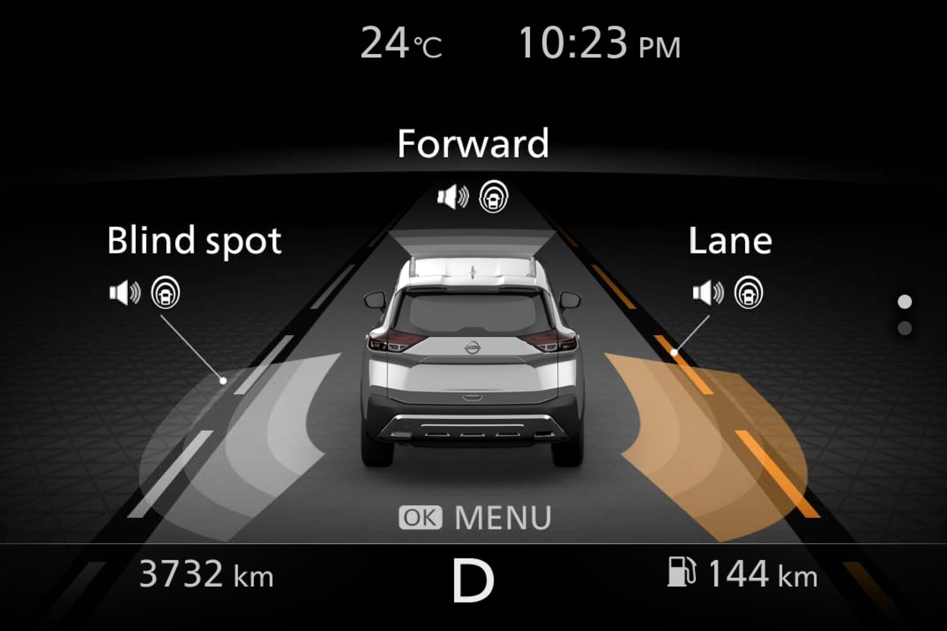 Nissan X-Trail – TFT-Bildschirm – Autoplay